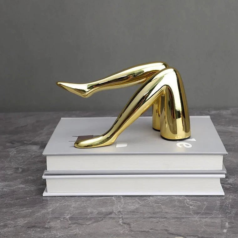 Auric Whispers Gilded Sculpture