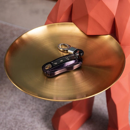 Beaumont Grande Bulldog Tray Table Sculpture