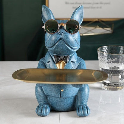 Beaumont Petit Bulldog Sculpture Tray & Bank