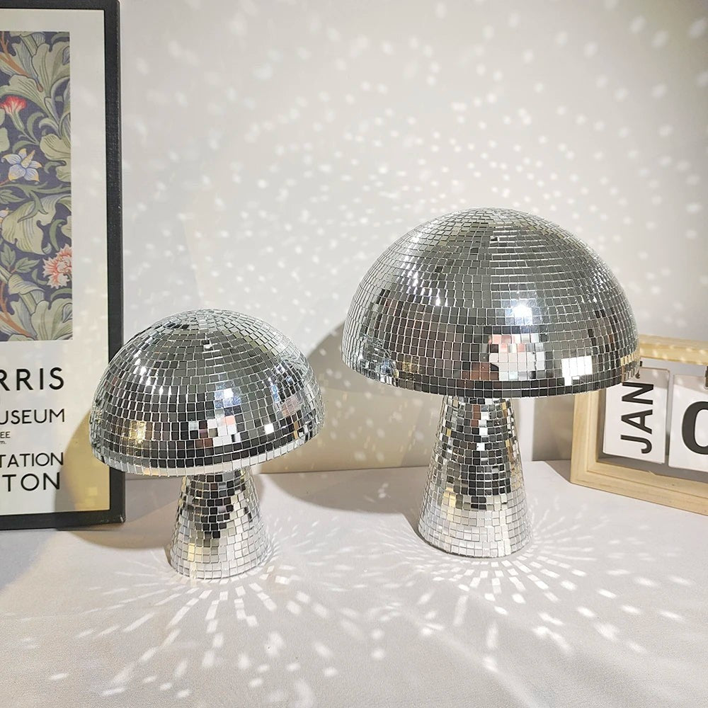 MirraShroom Disco Mushroom Sculptures