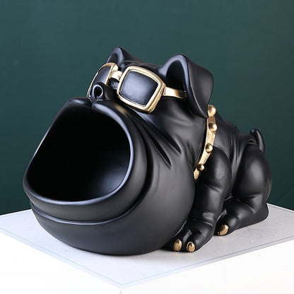 Beaumont Bulldog Storage Bin Sculpture