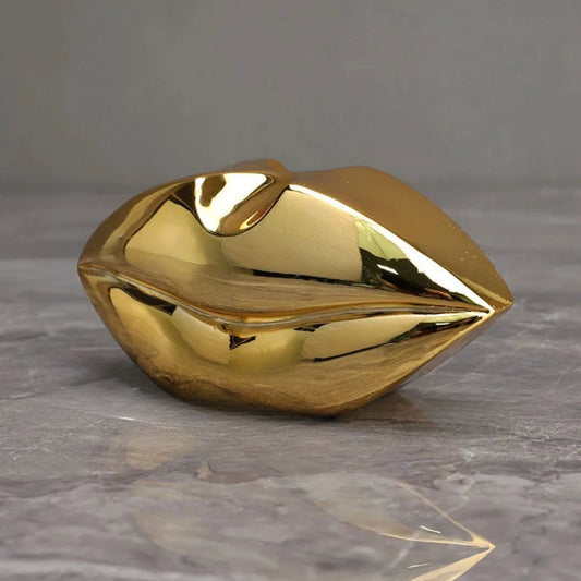 Auric Whispers Gilded Sculpture