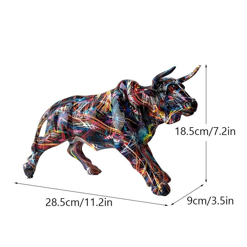 ToroGraf Graffiti Bull Sculpture