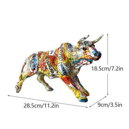ToroGraf Graffiti Bull Sculpture