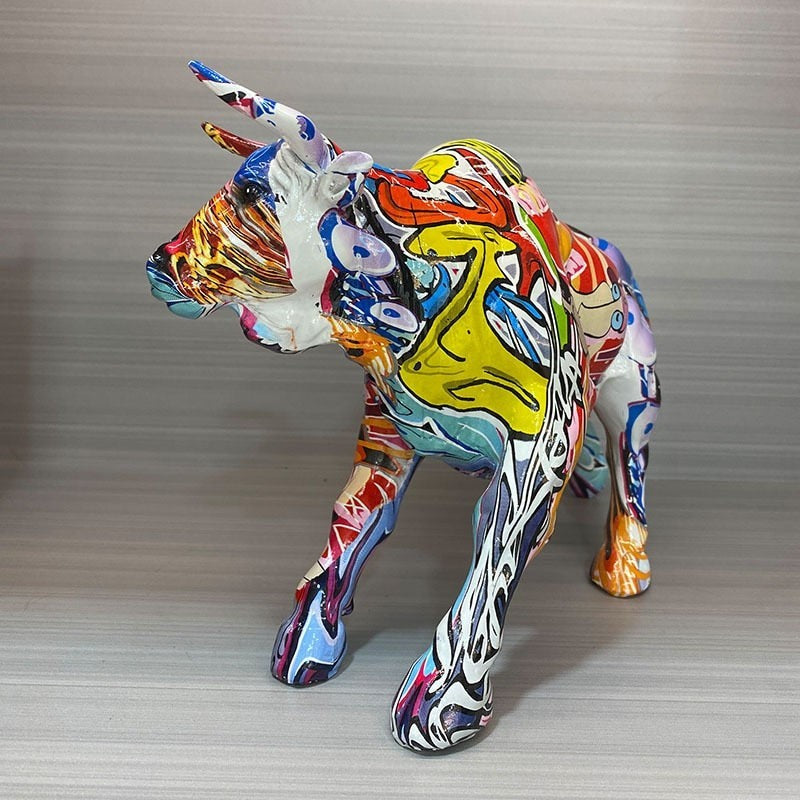 ToroGraf Graffiti Bull Sculpture